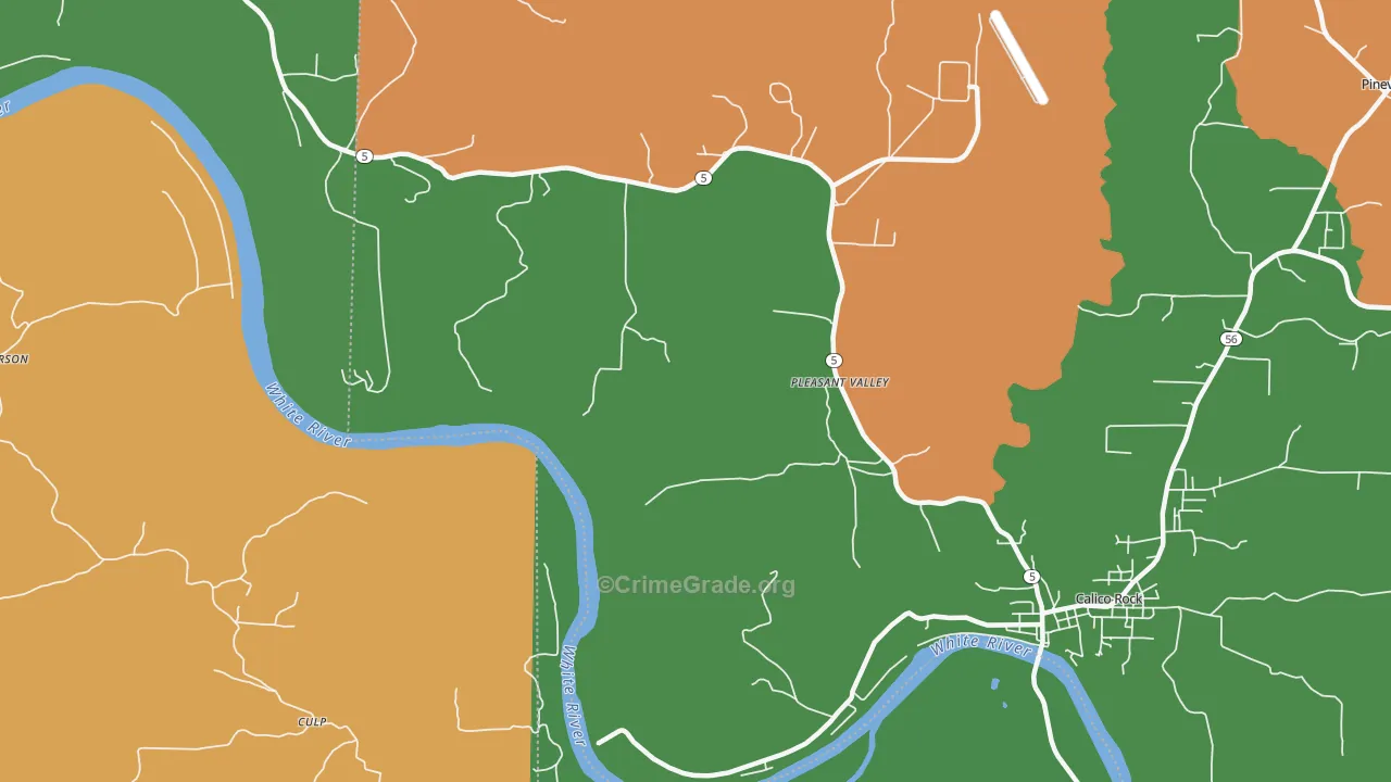 Forty Four, AR Map of Vandalism Rates