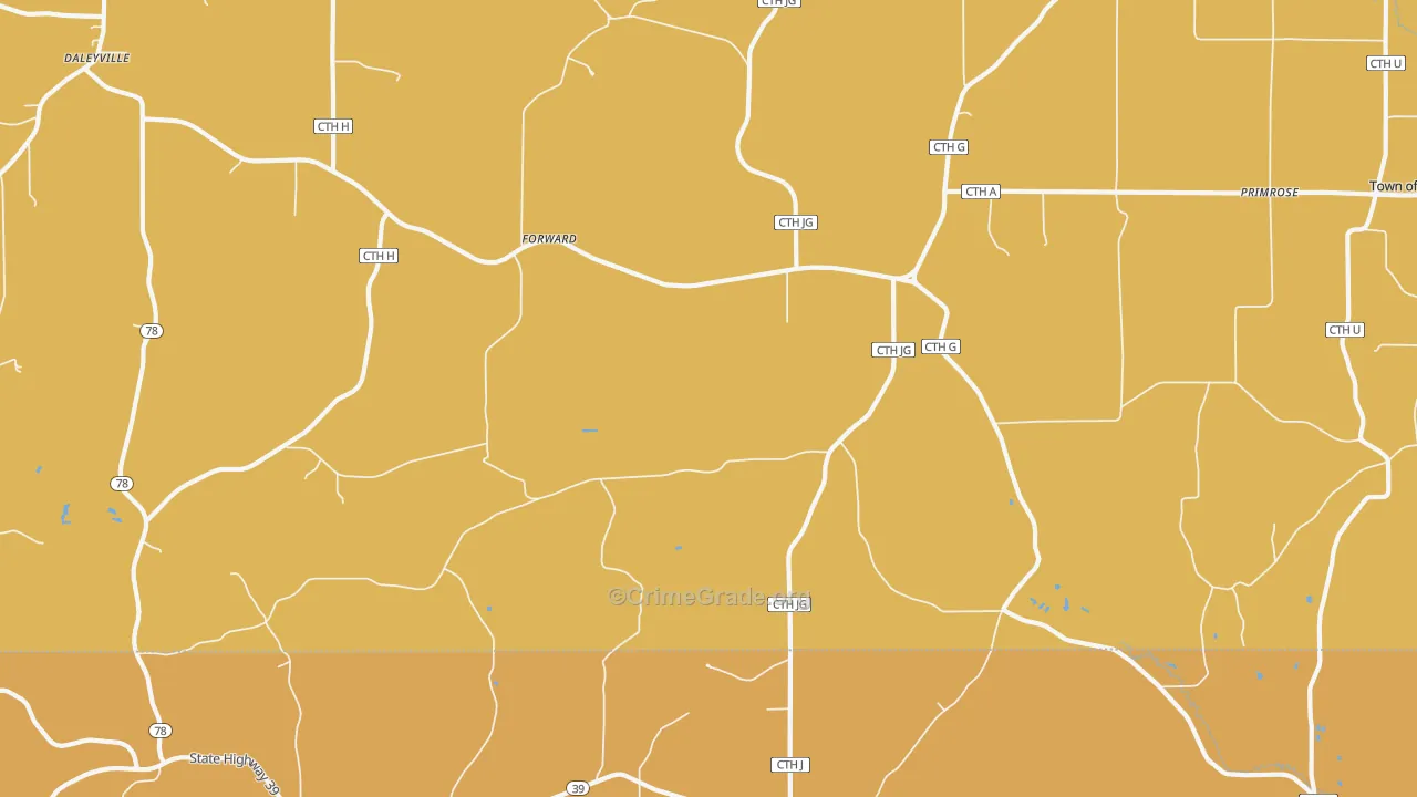 Forward, WI Map of Vandalism Rates