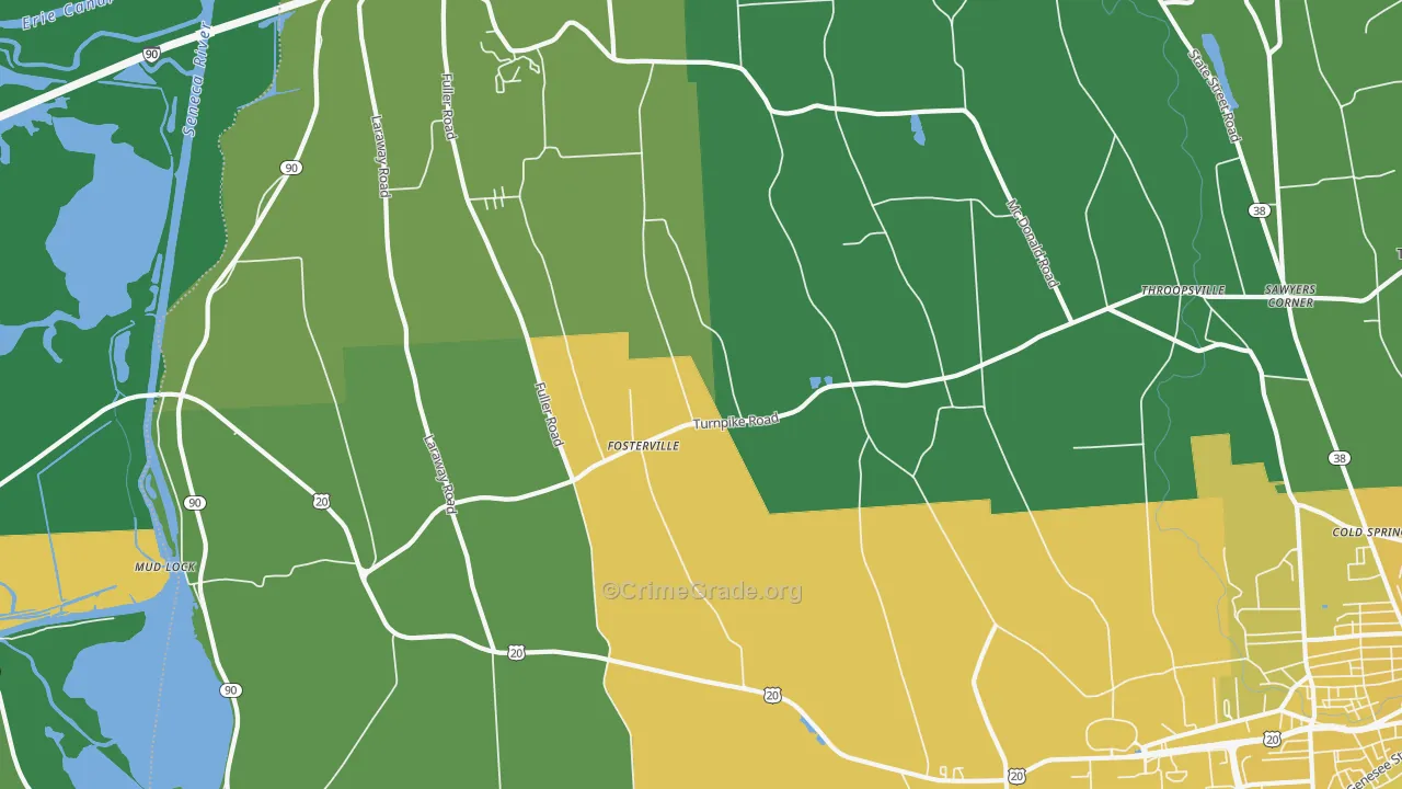 Fosterville, NY Map of Vandalism Rates