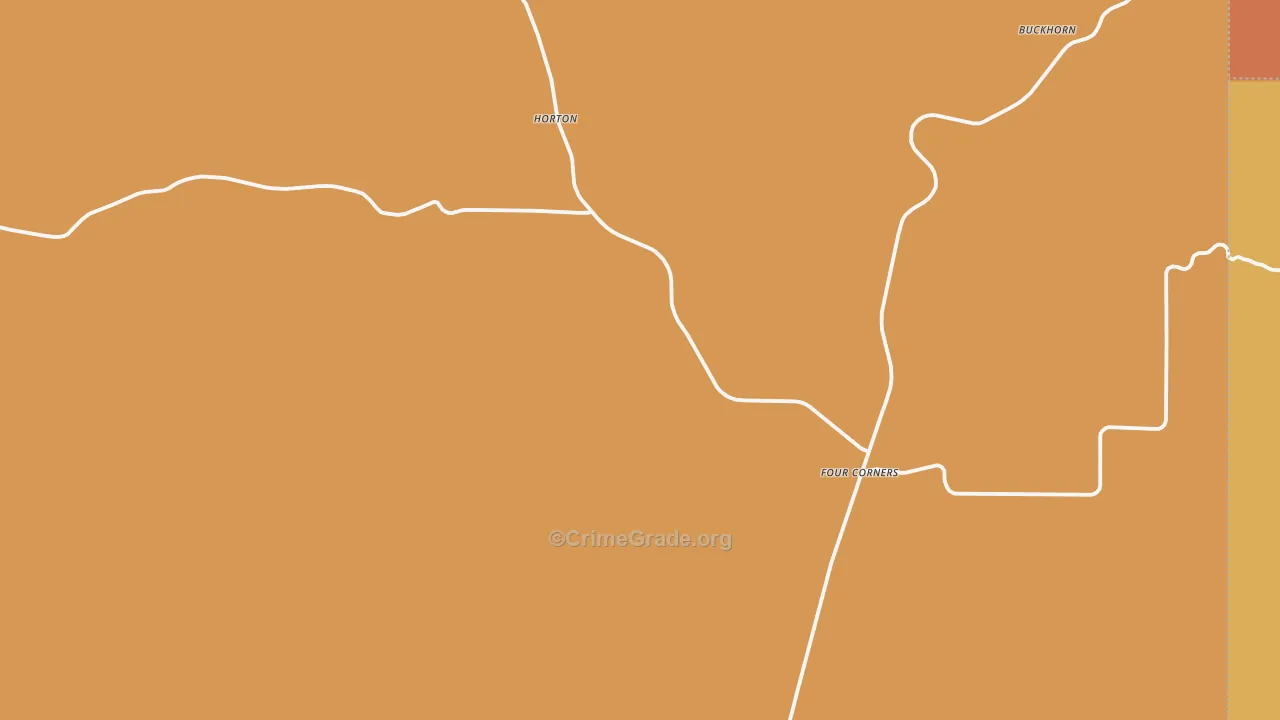 Four Corners, WY Map of Vandalism Rates