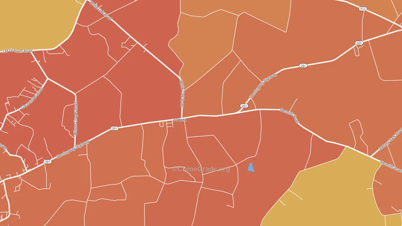 Fowler, SC Map of Vandalism Rates