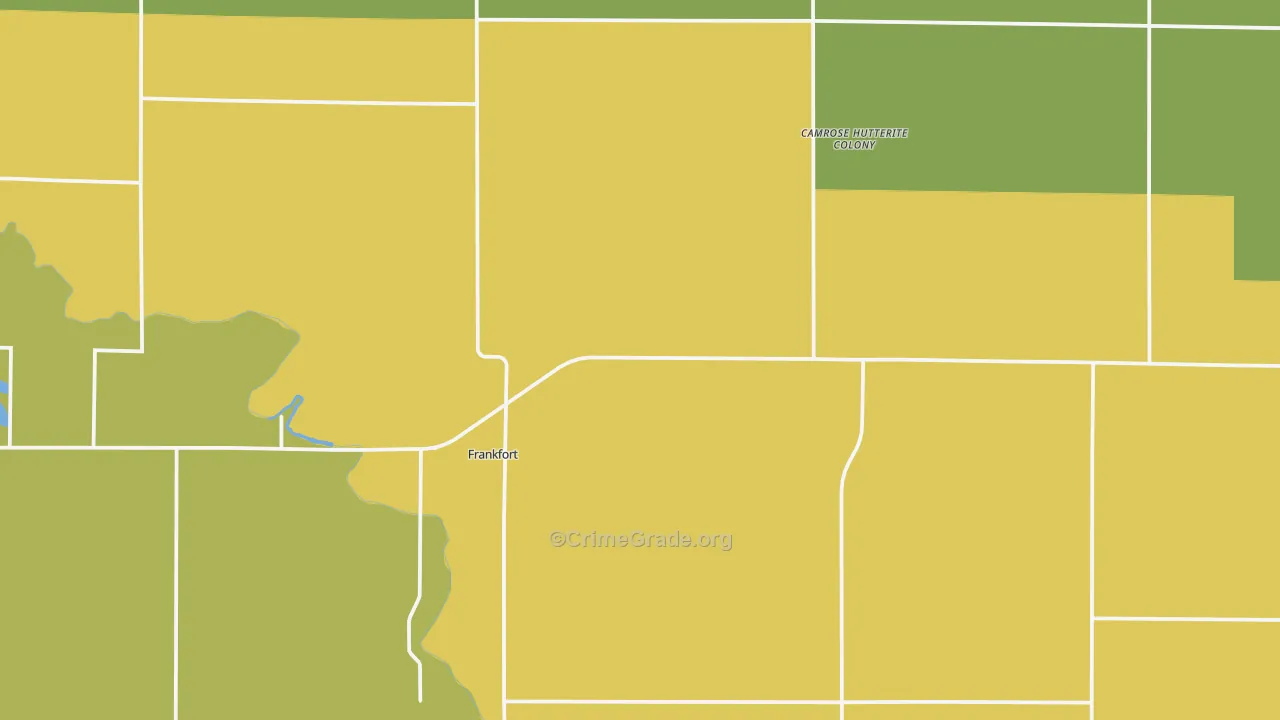 Frankfort, SD Map of Vandalism Rates