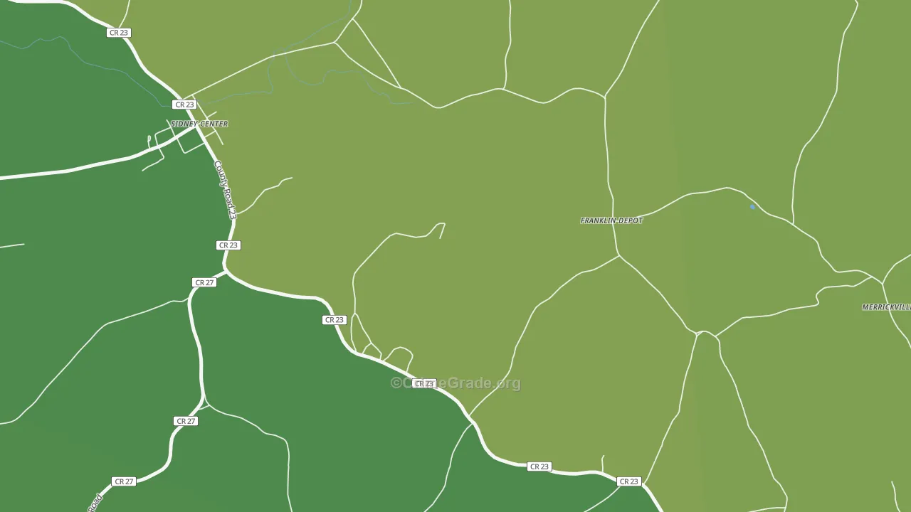 Franklin Depot, NY Map of Vandalism Rates