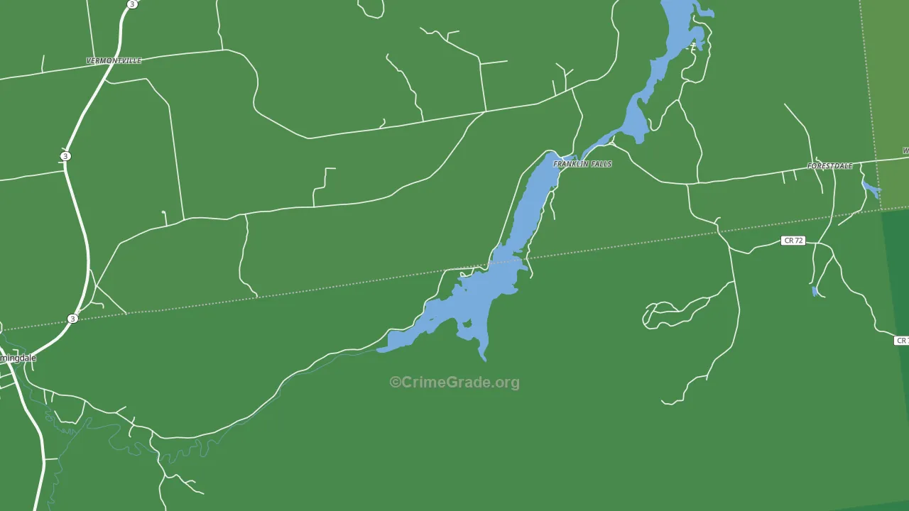 Franklin Falls, NY Map of Vandalism Rates