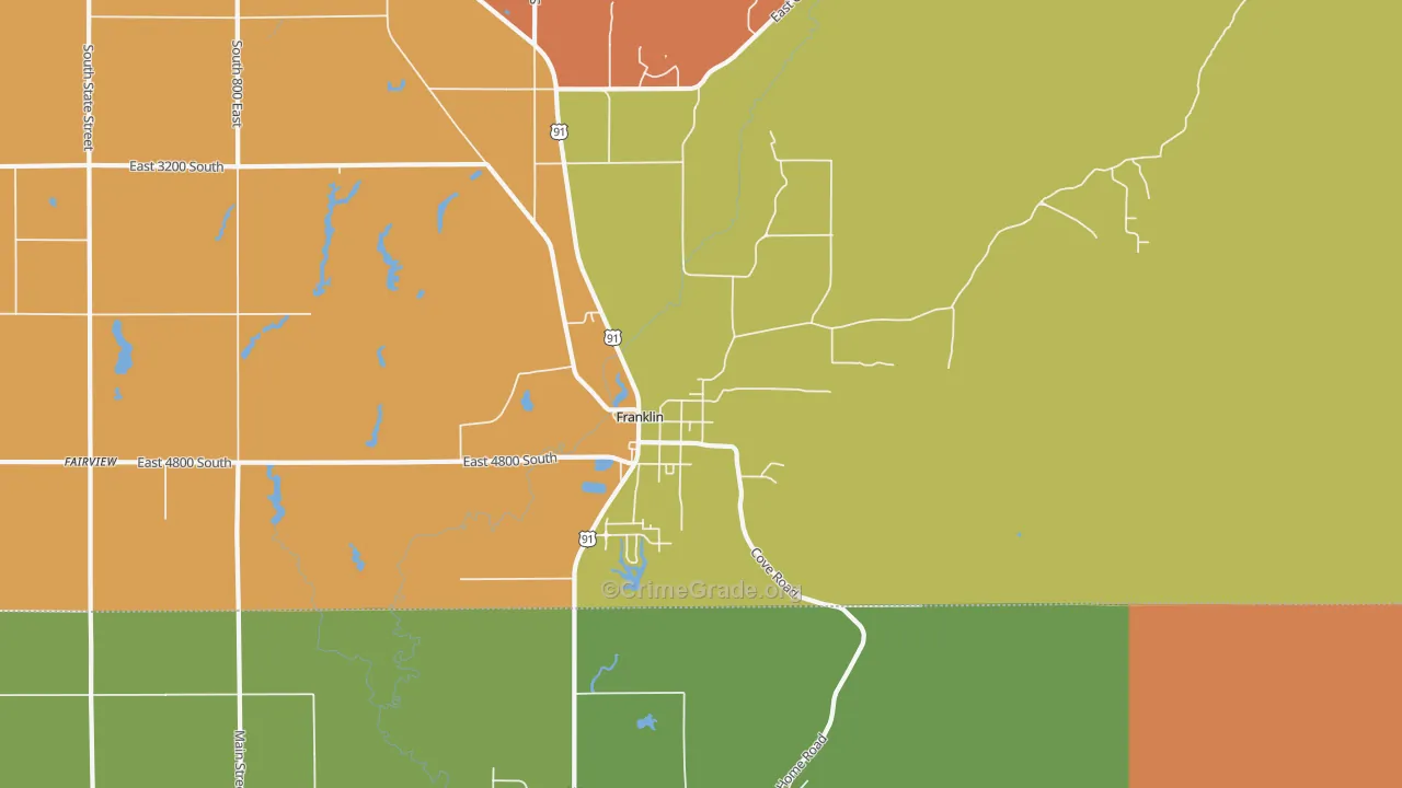Franklin, ID Map of Vandalism Rates