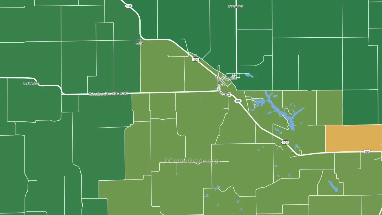 Franklin, IL Map of Vandalism Rates