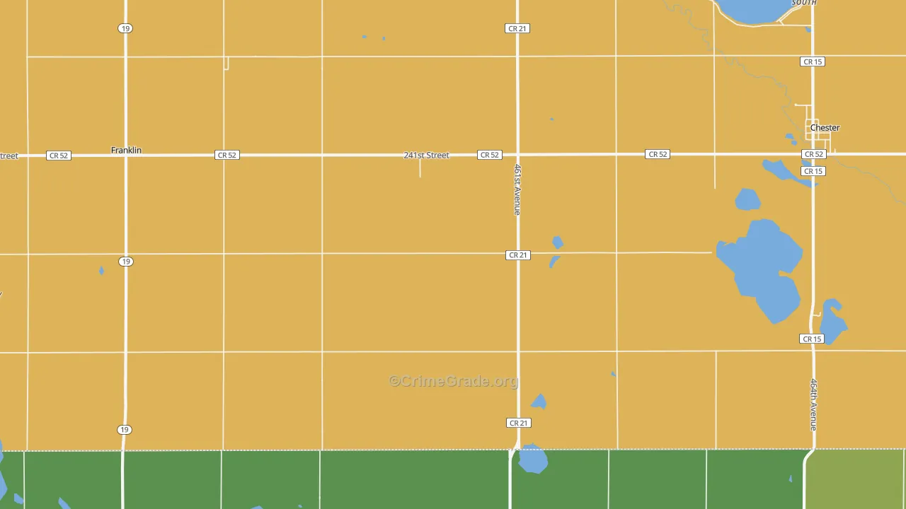 Franklin, SD Map of Vandalism Rates