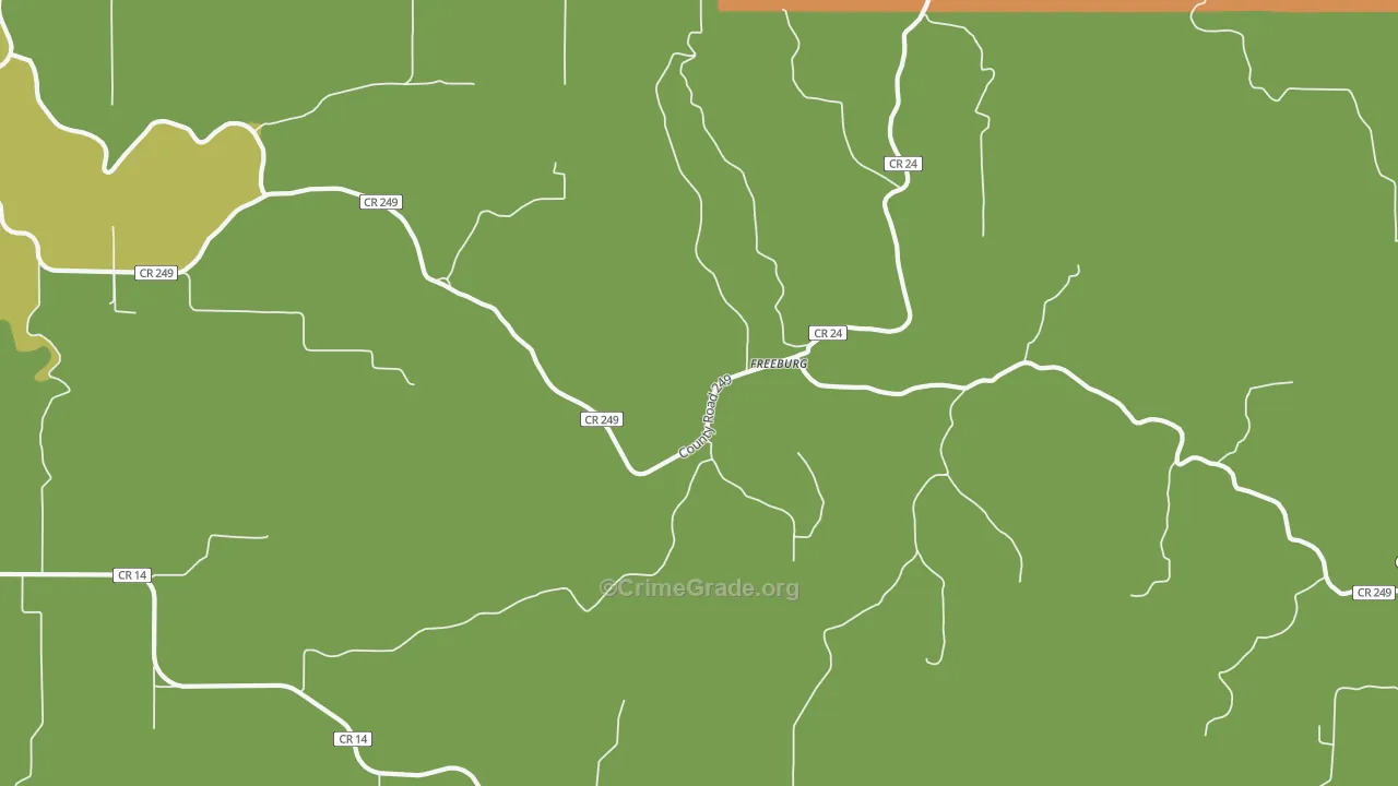 Freeburg, MN Map of Vandalism Rates