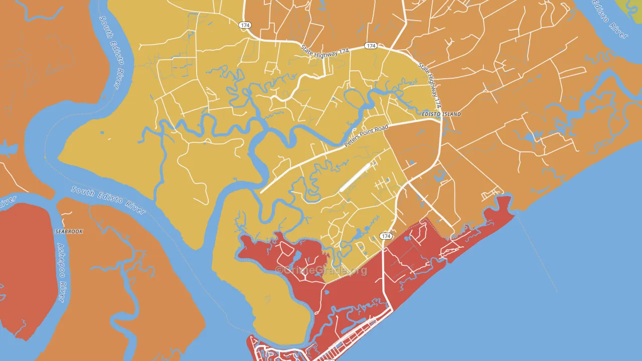 Freedman, SC Map of Vandalism Rates