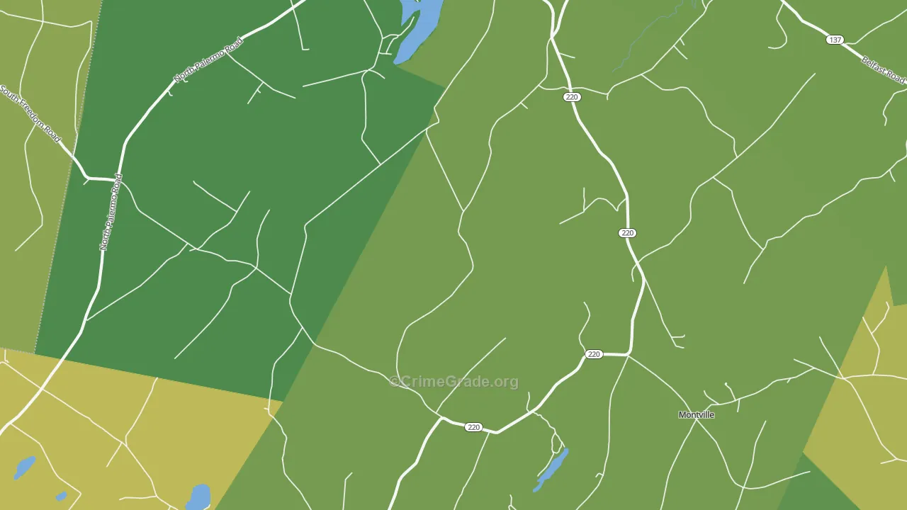 Freedom, ME Map of Vandalism Rates