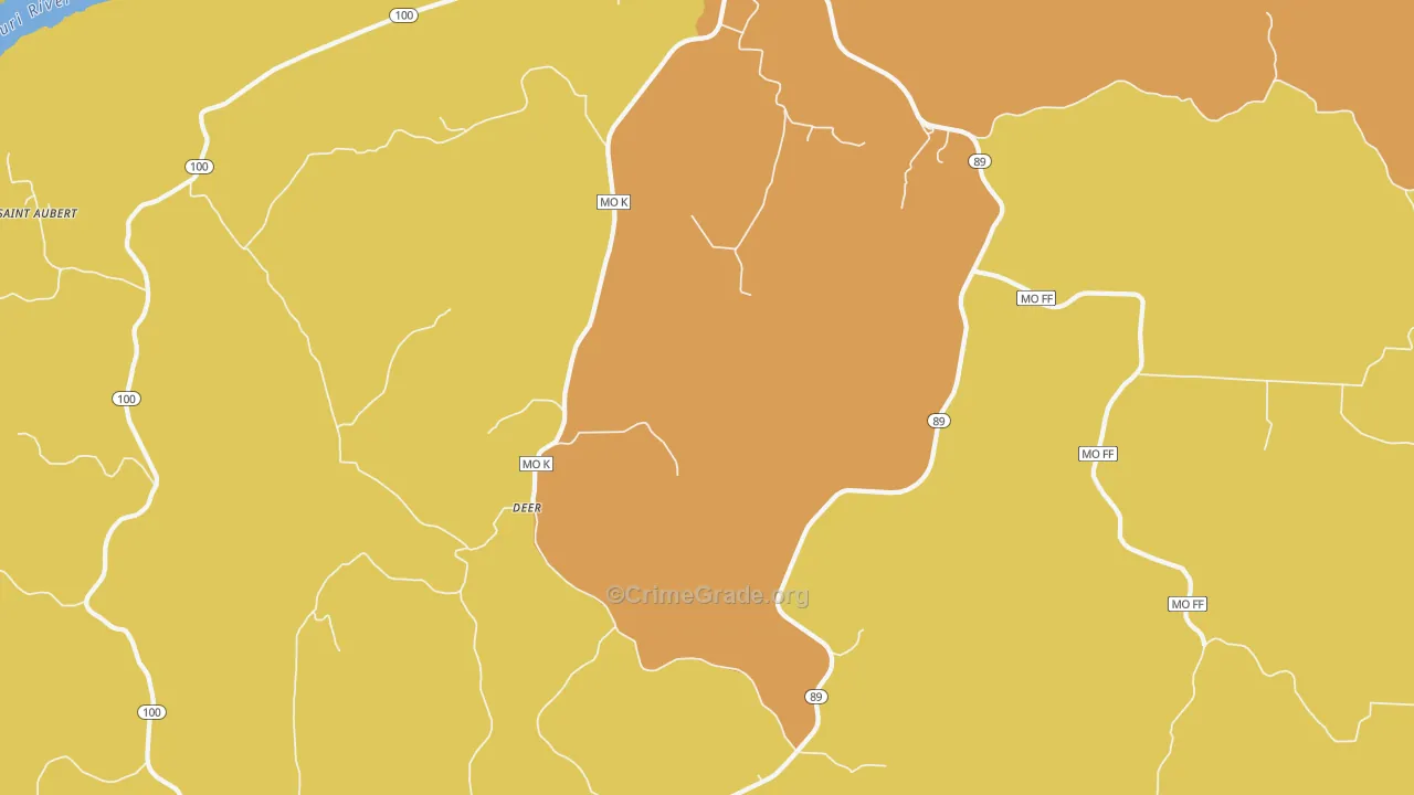 Freedom, MO Map of Vandalism Rates