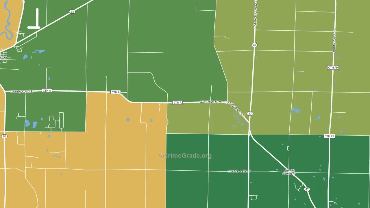 Freedom, WI Map of Vandalism Rates