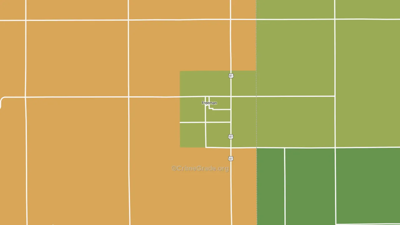 Freeman, SD Map of Vandalism Rates