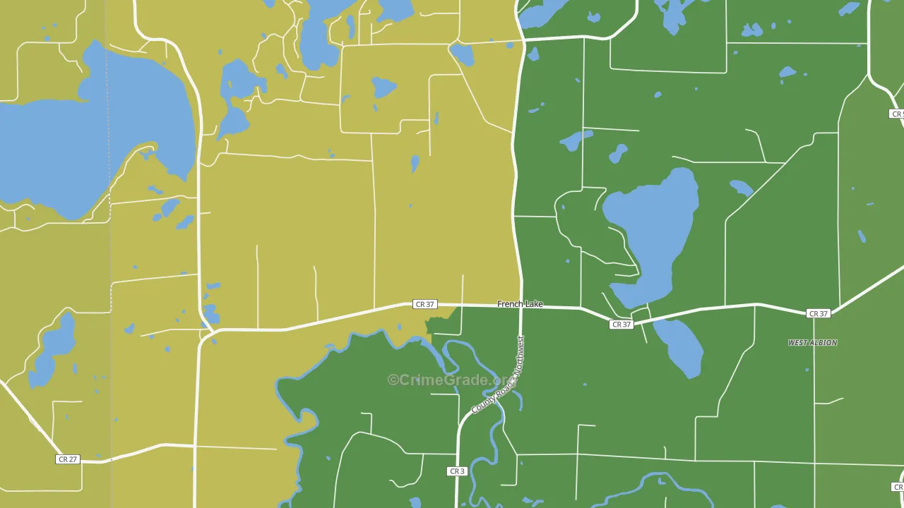 French Lake, MN Map of Vandalism Rates