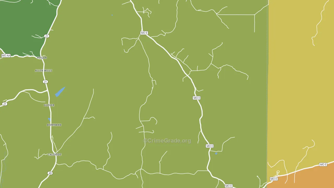 French Mills, MO Map of Vandalism Rates