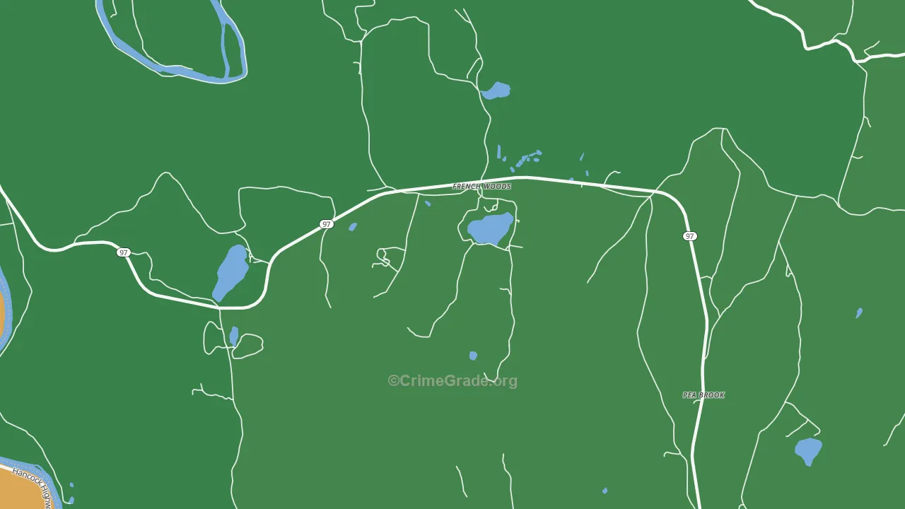 French Woods, NY Map of Vandalism Rates