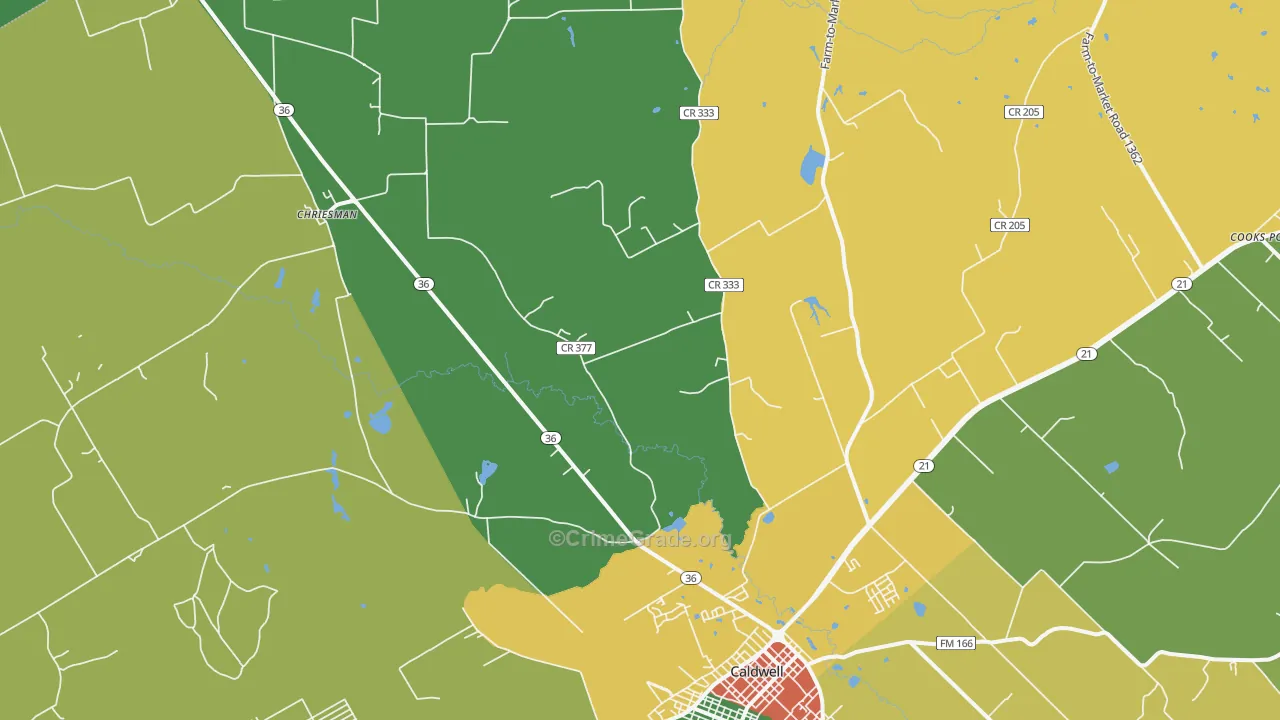 Frenstat, TX Map of Vandalism Rates