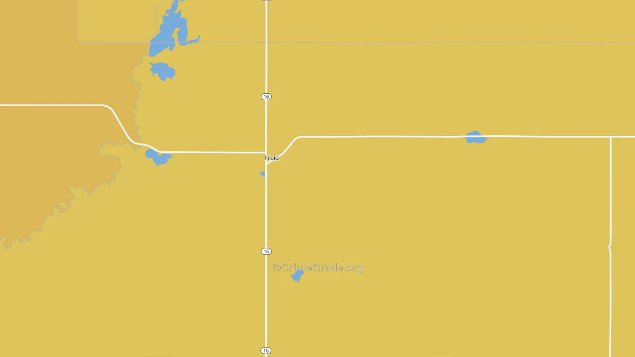 Froid, MT Map of Vandalism Rates