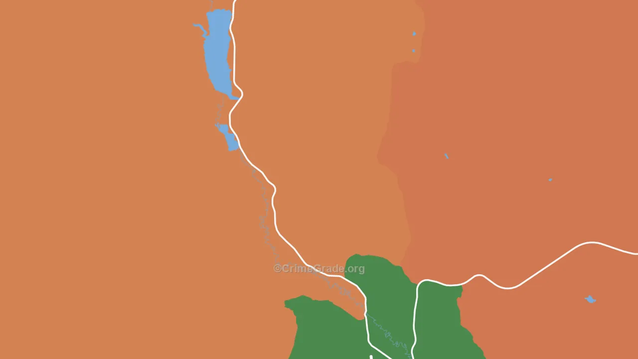 Frontier, WY Map of Vandalism Rates