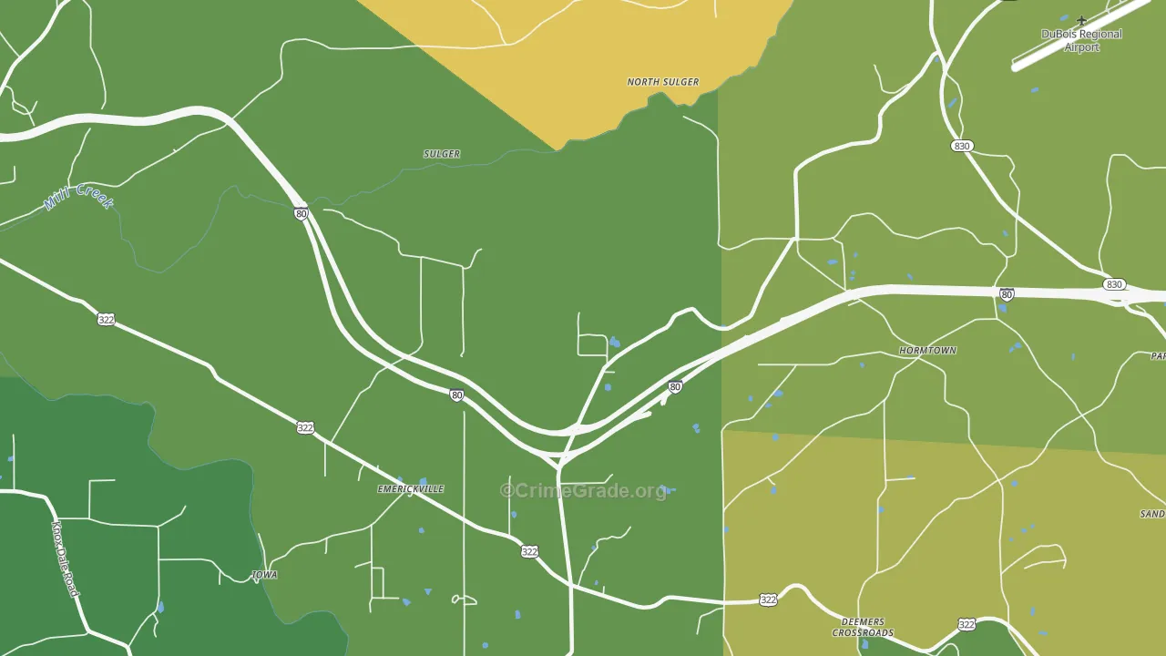 Frostburg, PA Map of Vandalism Rates
