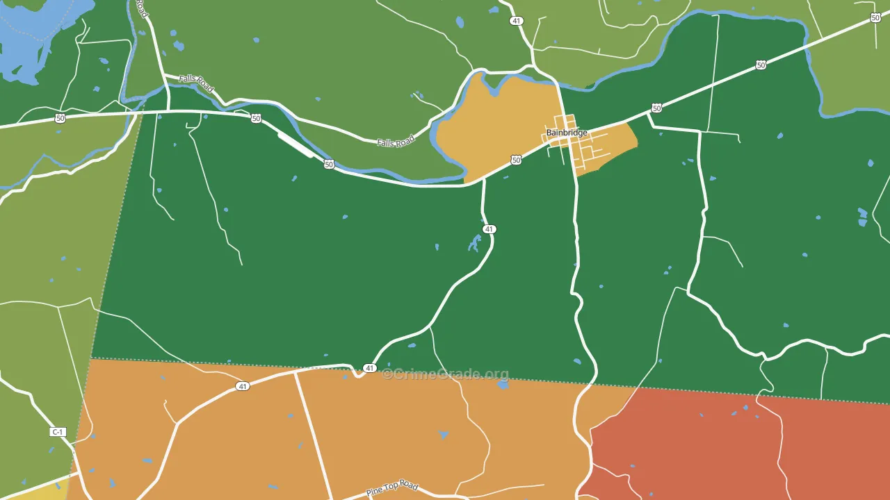 Fruitdale, OH Map of Vandalism Rates