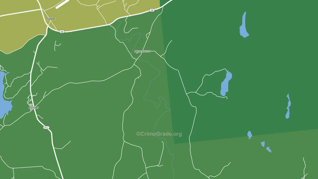 Fullerville, NY Map of Vandalism Rates