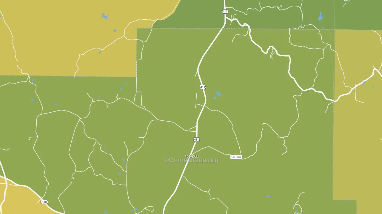 Funkhouser, GA Map of Vandalism Rates
