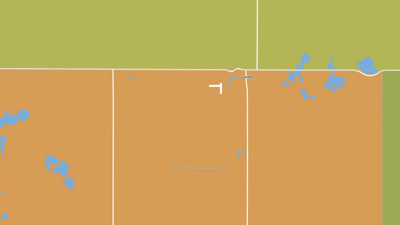 Gackle, ND Map of Vandalism Rates