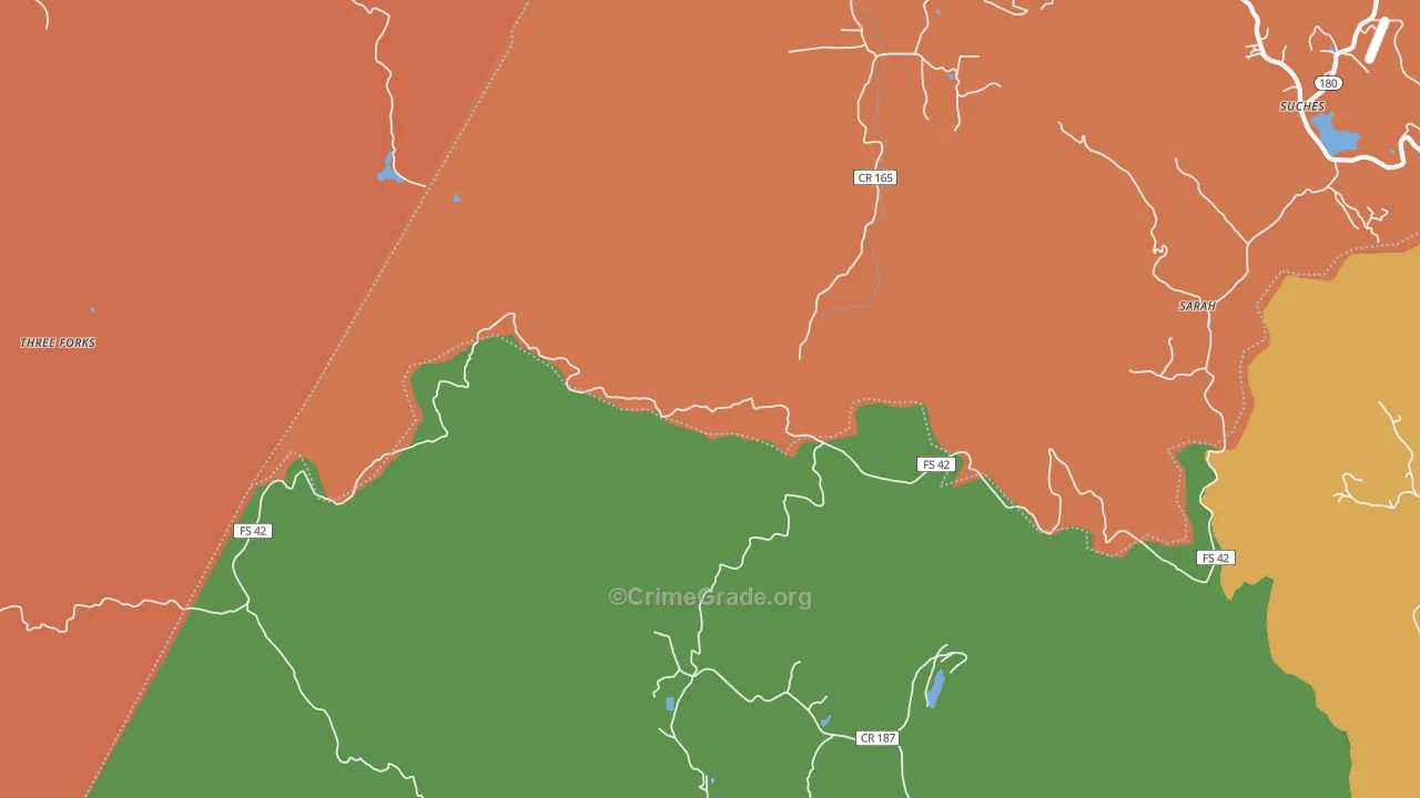 Gaddistown, GA Map of Vandalism Rates