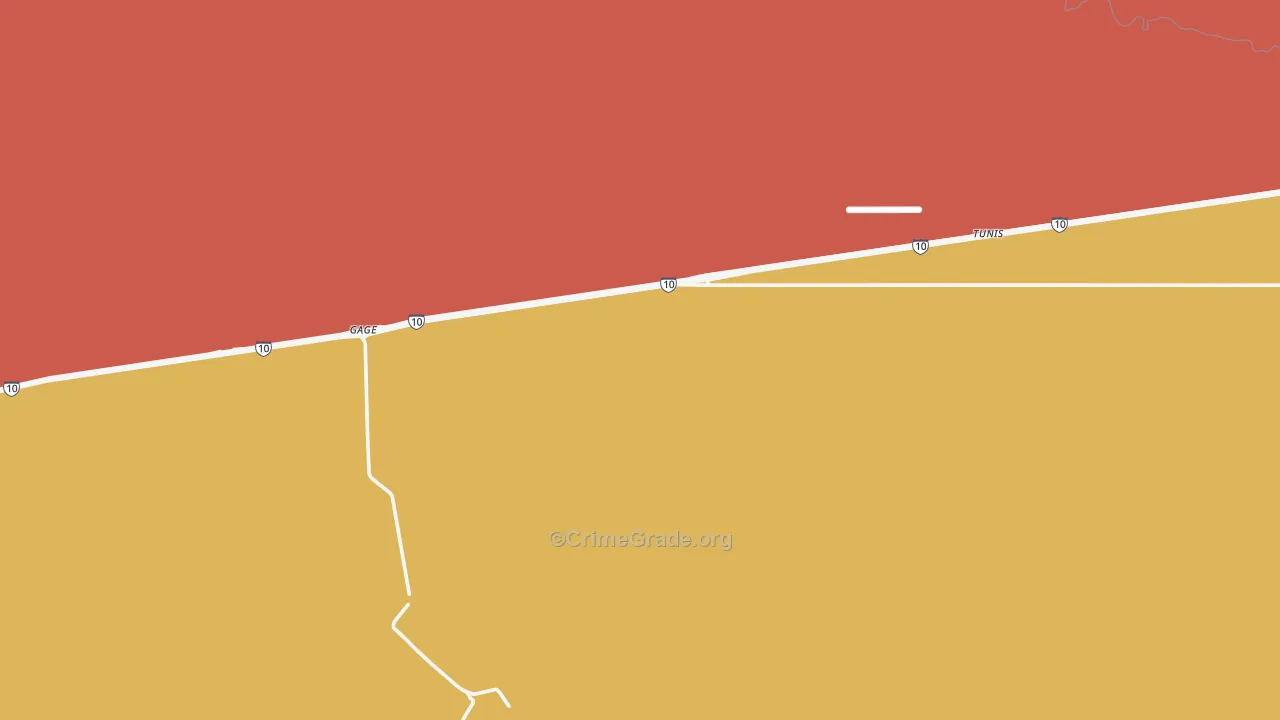 Gage, NM Map of Vandalism Rates