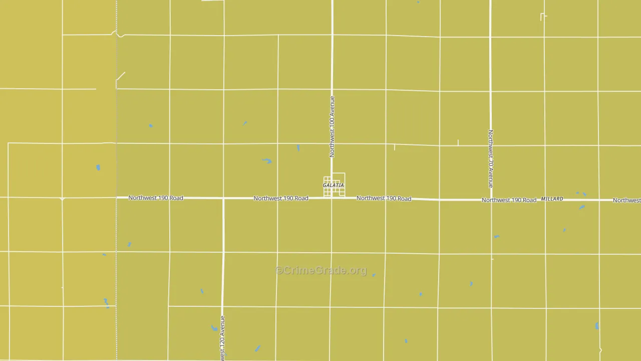 Galatia, KS Map of Vandalism Rates
