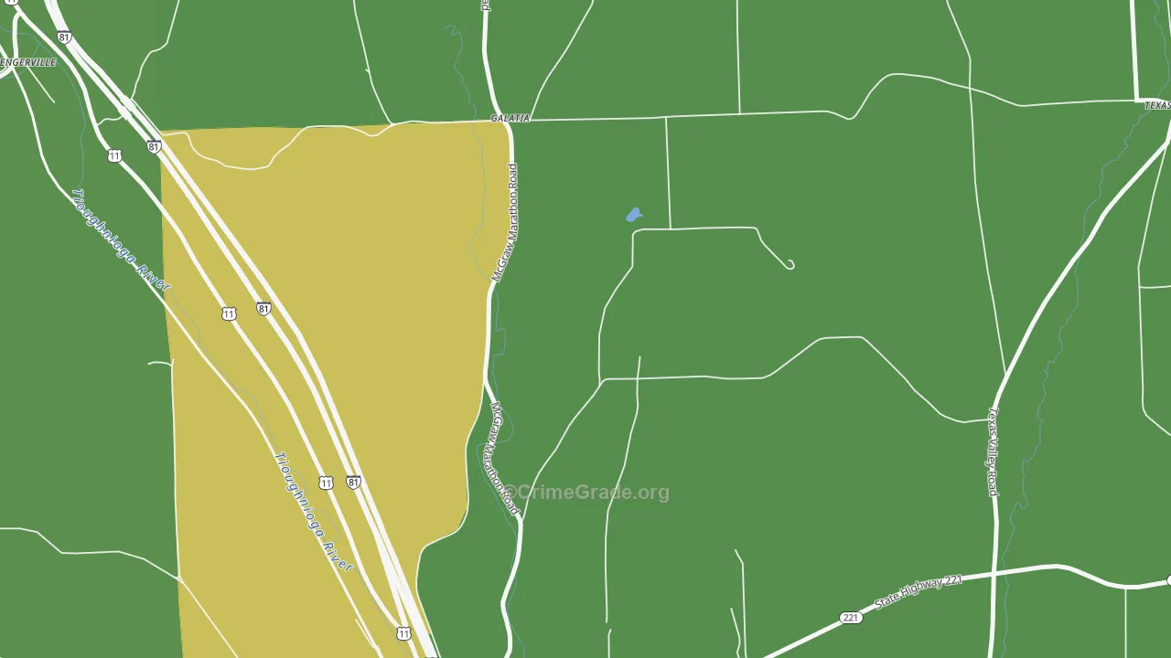 Galatia, NY Map of Vandalism Rates