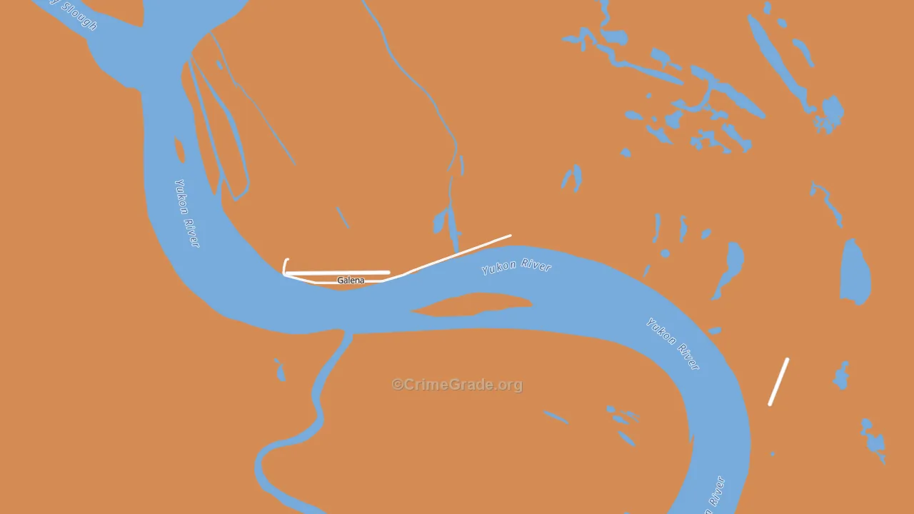 Galena, AK Map of Vandalism Rates