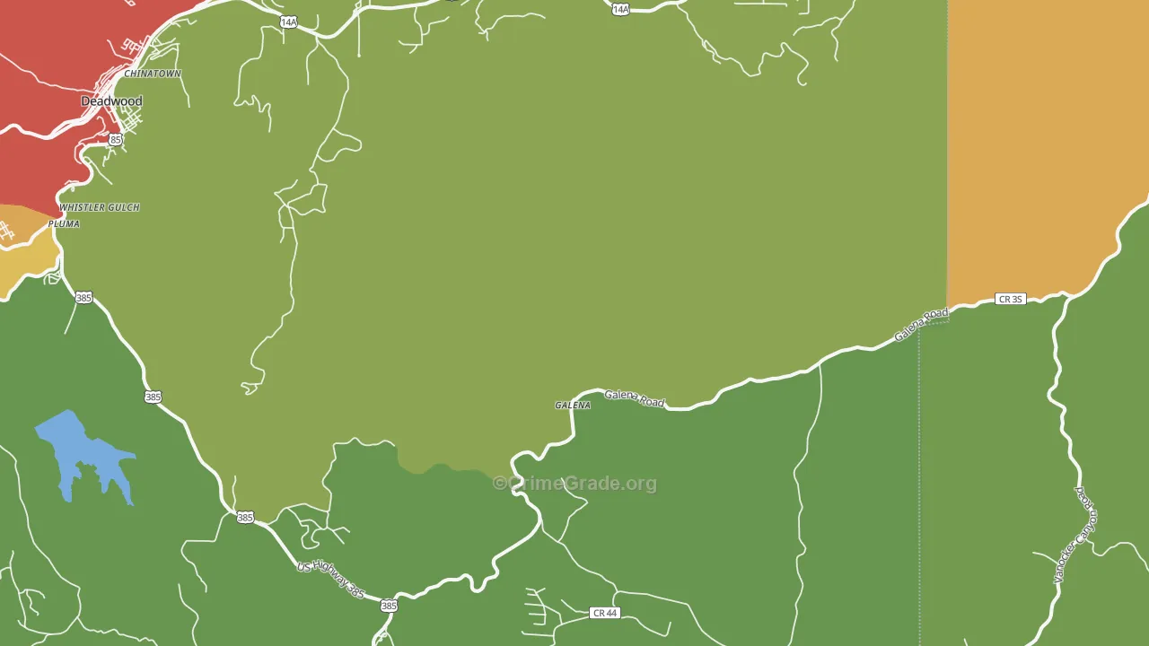 Galena, SD Map of Vandalism Rates