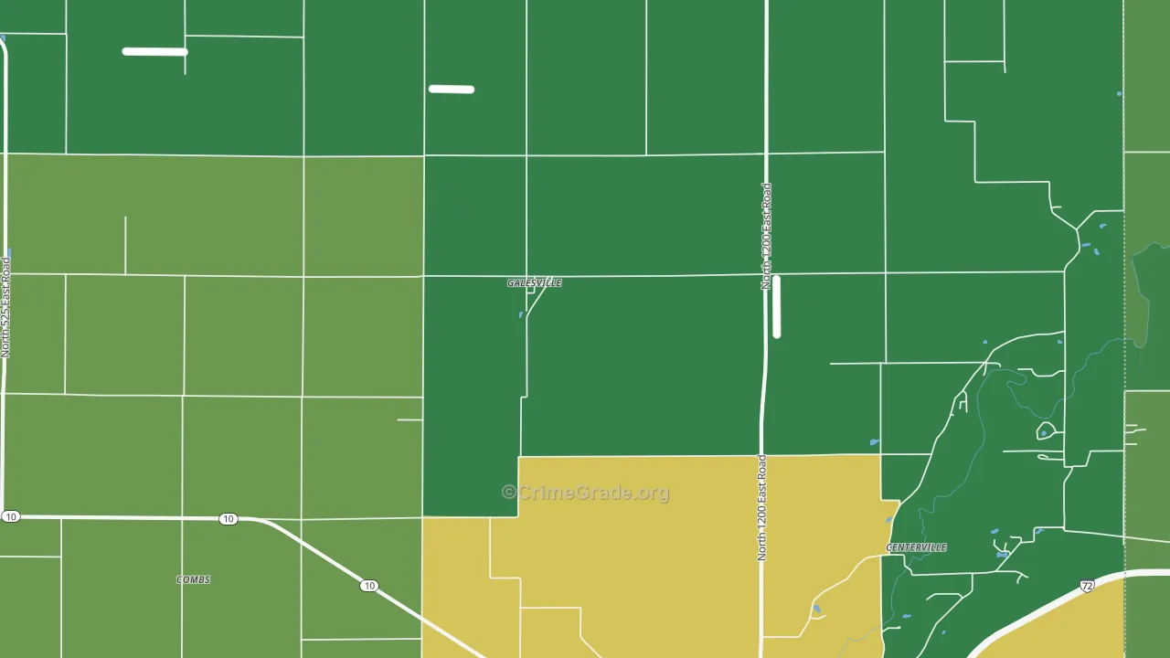 Galesville, IL Map of Vandalism Rates