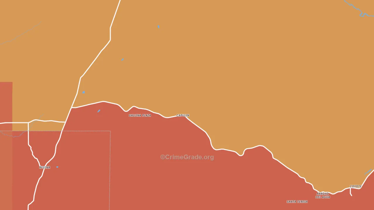 Gallina, NM Map of Vandalism Rates