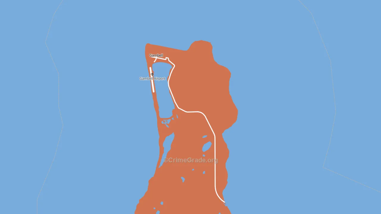 Gambell, AK Map of Vandalism Rates