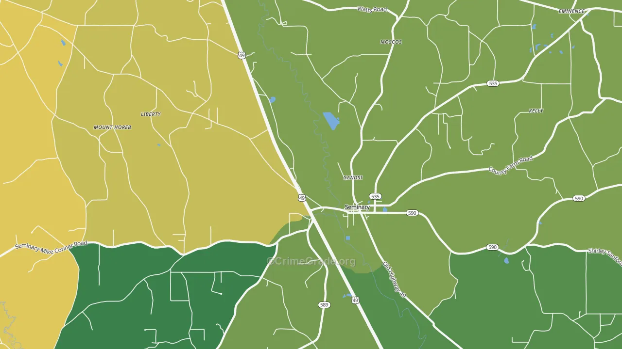 Gandsi, MS Map of Vandalism Rates