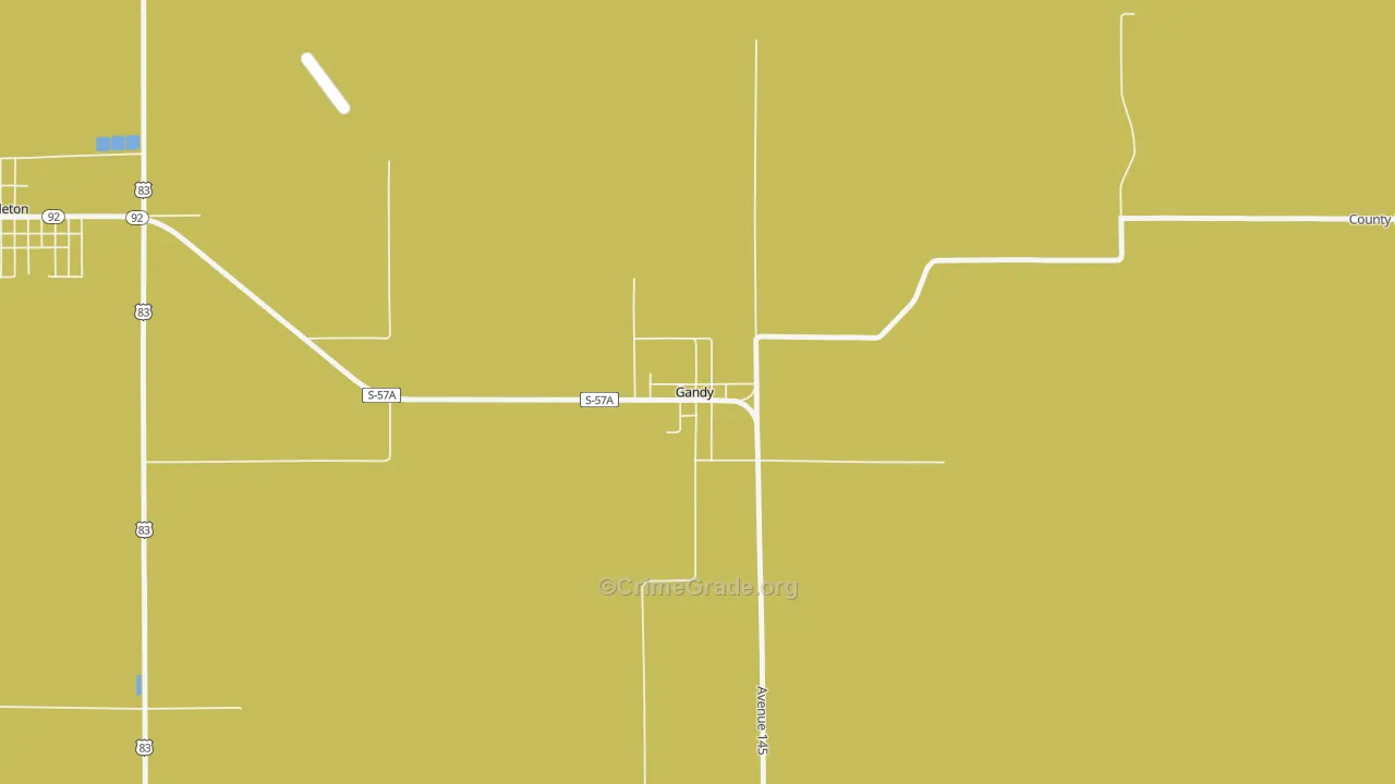 Gandy, NE Map of Vandalism Rates