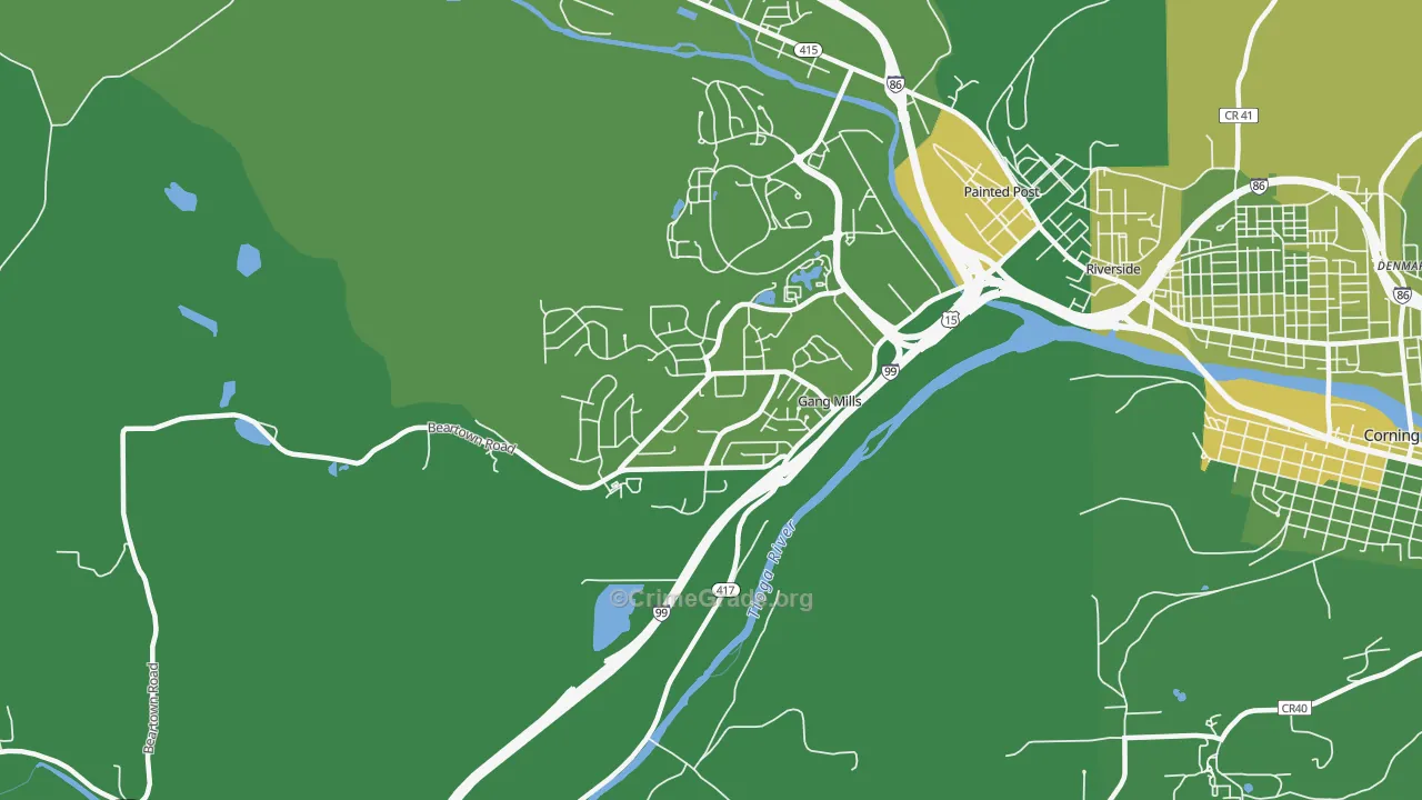 Gang Mills, NY Map of Vandalism Rates