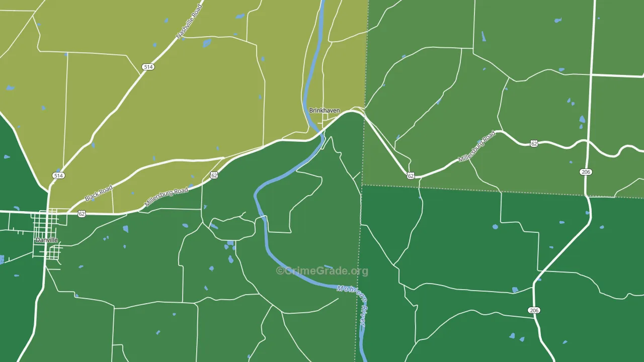 Gann, OH Map of Vandalism Rates