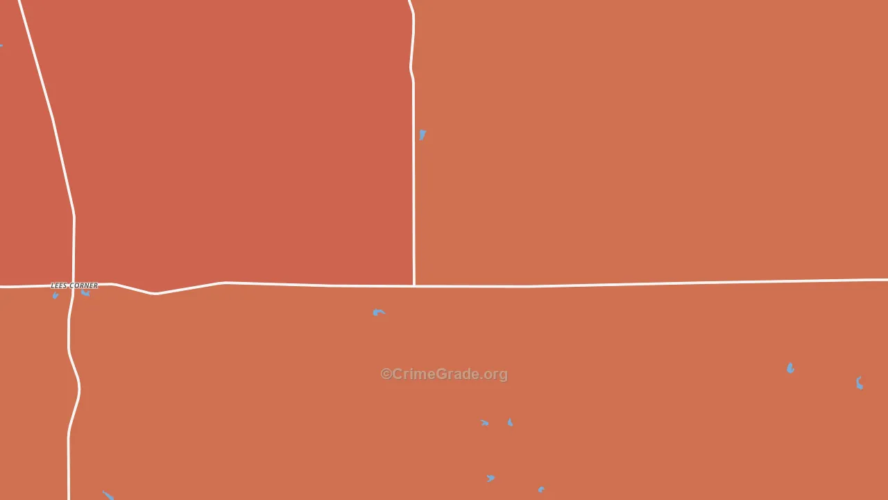 Gann Valley, SD Map of Vandalism Rates
