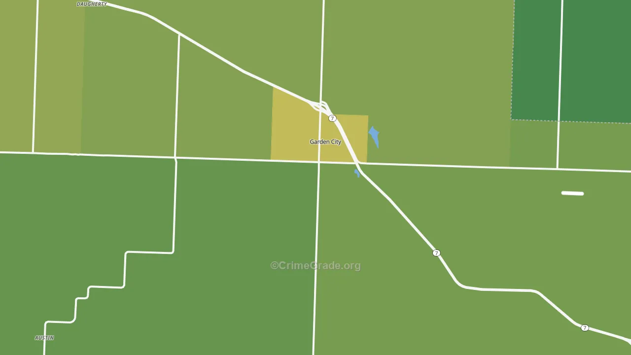 Garden City, MO Map of Vandalism Rates