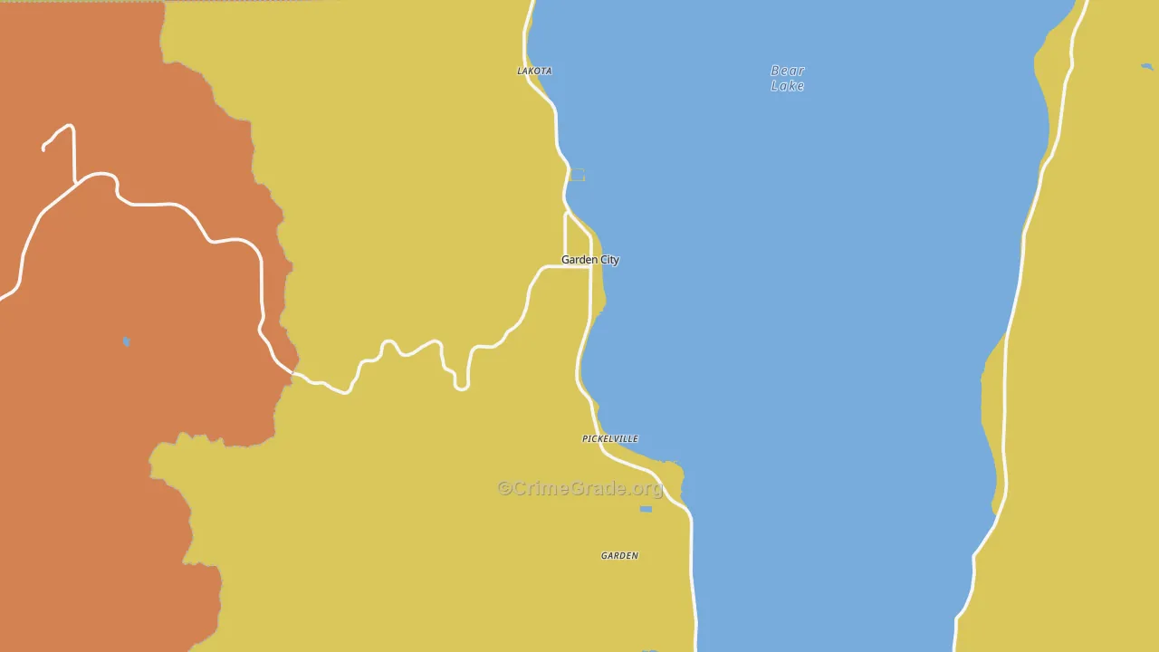 Garden City, UT Map of Vandalism Rates
