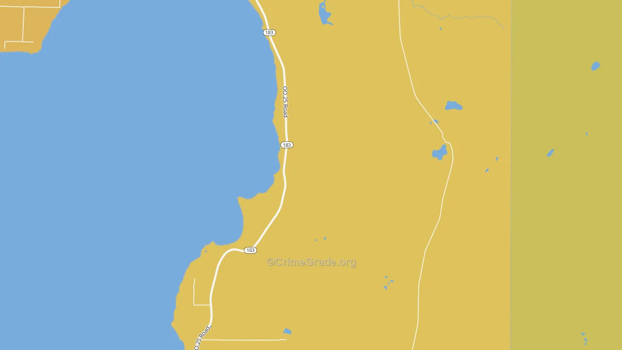 Garden Corners, MI Map of Vandalism Rates