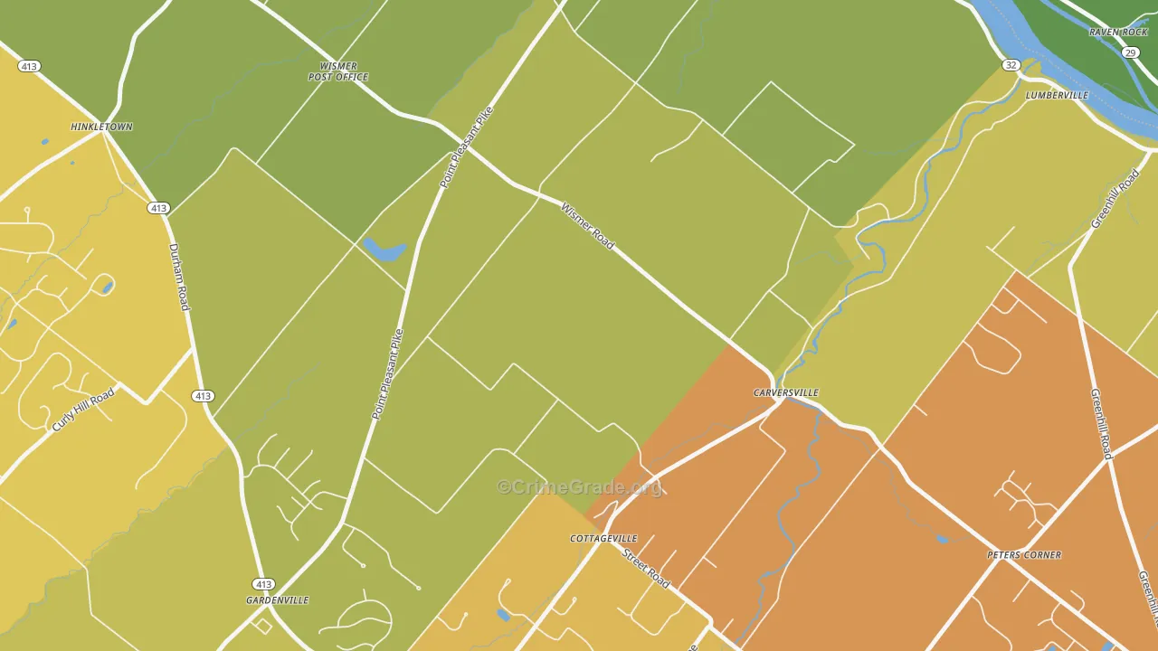 Gardenville, PA Map of Vandalism Rates