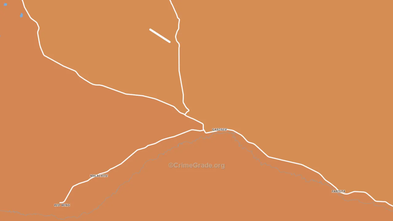 Gardner, CO Map of Vandalism Rates