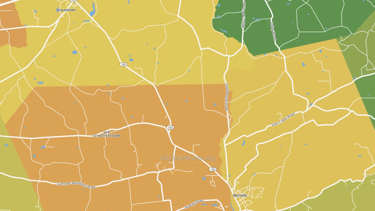 Garfield, PA Map of Vandalism Rates
