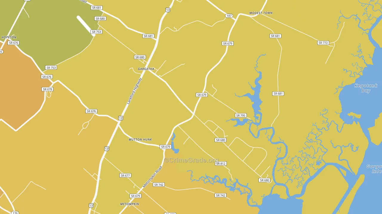 Gargatha, VA Map of Vandalism Rates