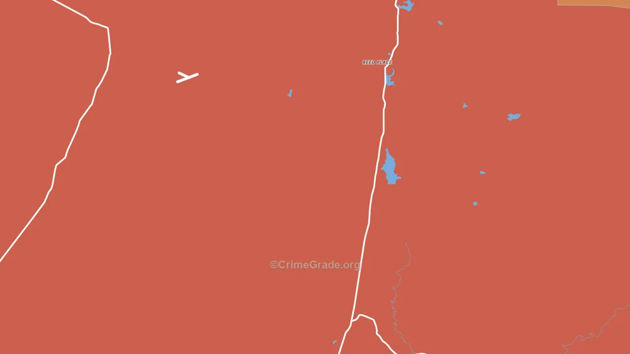Garrett, WY Map of Vandalism Rates